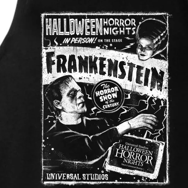 Halloween Horror Nights HHN Universal Monsters Frankenstein Ladies Tri-Blend Wicking Tank