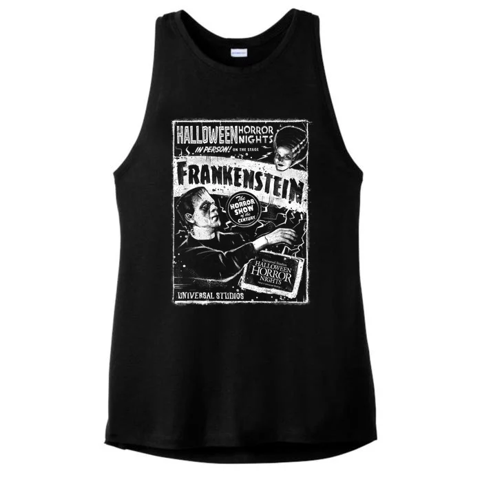 Halloween Horror Nights HHN Universal Monsters Frankenstein Ladies Tri-Blend Wicking Tank