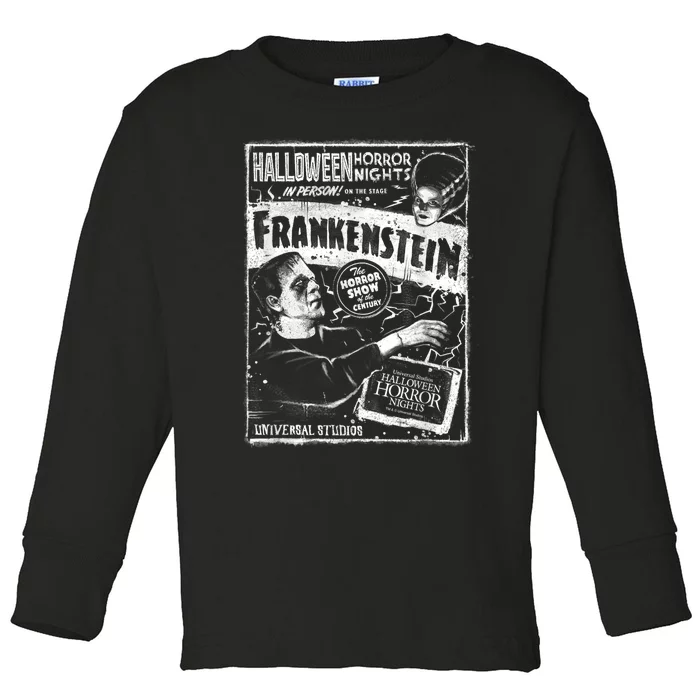 Halloween Horror Nights HHN Universal Monsters Frankenstein Toddler Long Sleeve Shirt