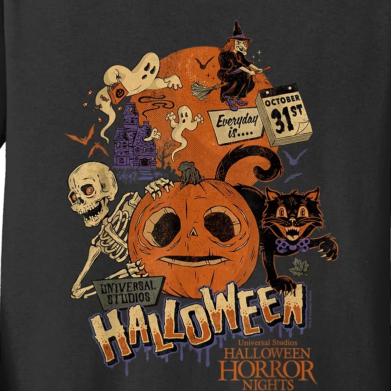 Halloween Horror Nights HHN Lil Boo Kids Long Sleeve Shirt