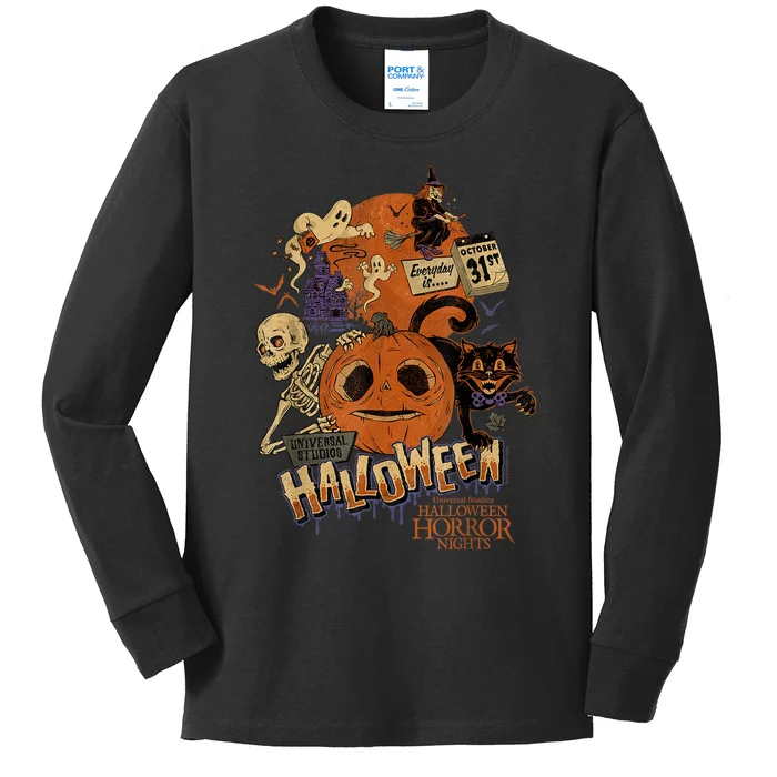 Halloween Horror Nights HHN Lil Boo Kids Long Sleeve Shirt