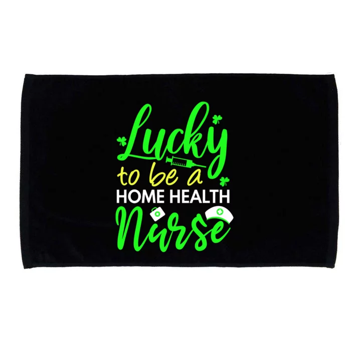 Home Health Nurse St Patrick's Day Home Nursing Care Gift Microfiber Hand Towel