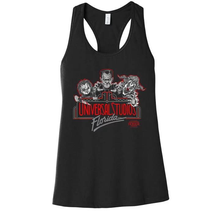 Halloween Horror Nights HHN Florida Marquee Women's Racerback Tank