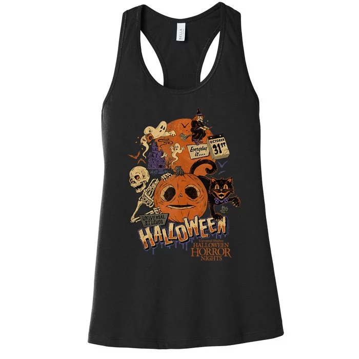 Halloween Horror Nights HHN Lil Boo Women's Racerback Tank