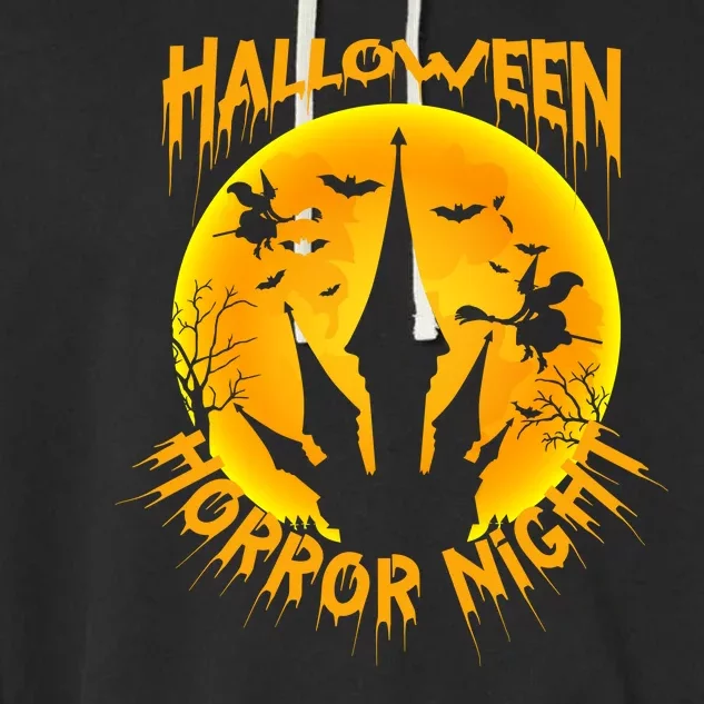 Halloween Horror Night Garment-Dyed Fleece Hoodie