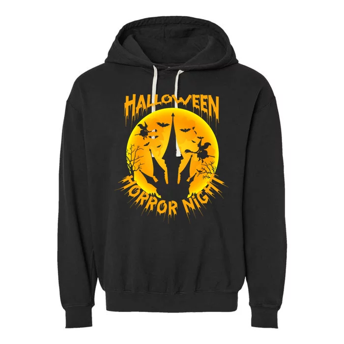 Halloween Horror Night Garment-Dyed Fleece Hoodie