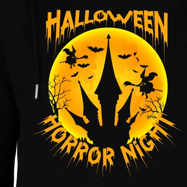 Halloween Horror Night Womens Funnel Neck Pullover Hood