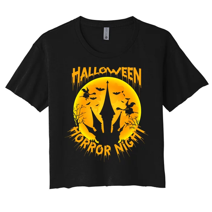 Halloween Horror Night Women's Crop Top Tee