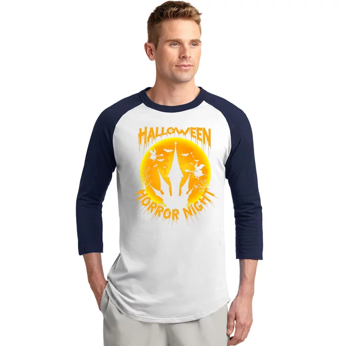 Halloween Horror Night Baseball Sleeve Shirt