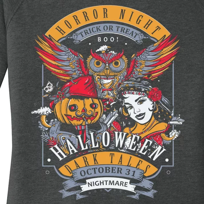 Halloween Horror Night Women's Perfect Tri Tunic Long Sleeve Shirt