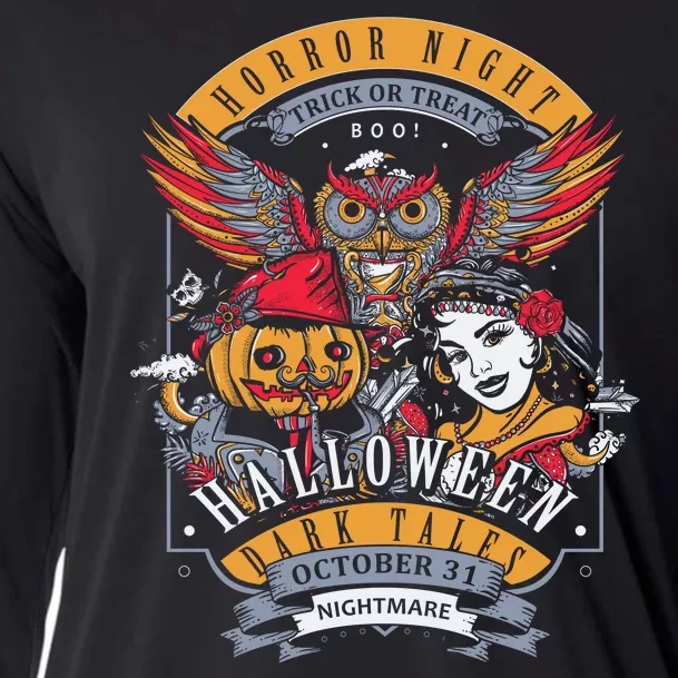 Halloween Horror Night Cooling Performance Long Sleeve Crew