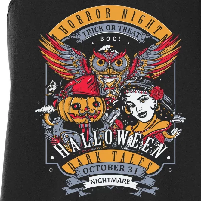 Halloween Horror Night Women's Racerback Tank