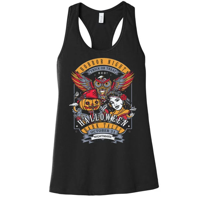 Halloween Horror Night Women's Racerback Tank