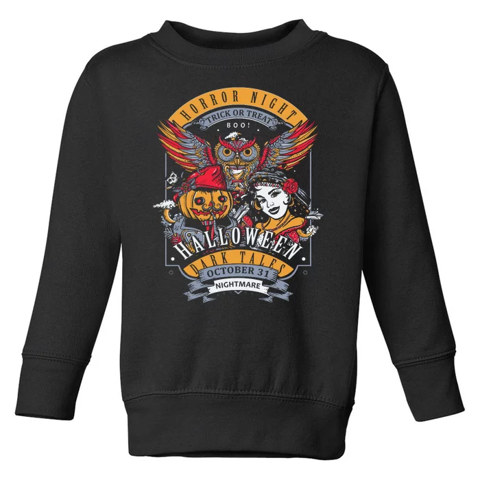 Halloween Horror Night Toddler Sweatshirt