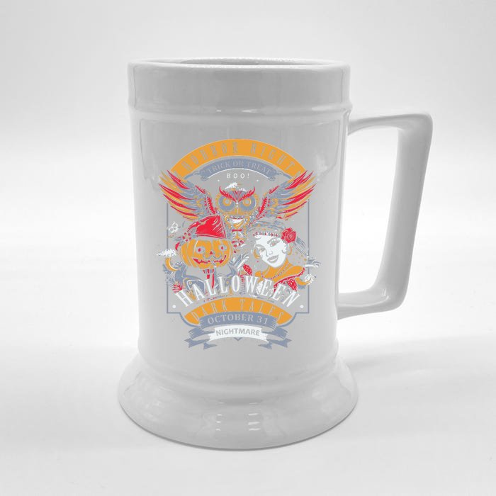 Halloween Horror Night Front & Back Beer Stein