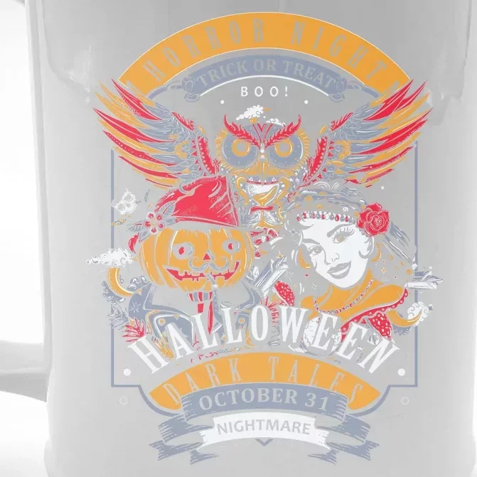 Halloween Horror Night Front & Back Beer Stein