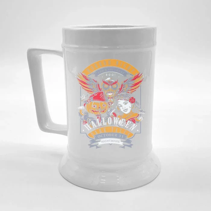 Halloween Horror Night Front & Back Beer Stein