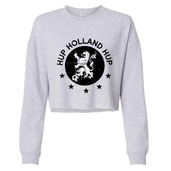 Hup Holland Netherlands Orange Soccer Cropped Pullover Crew