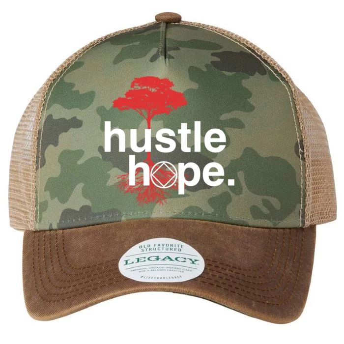 Hustle Hope Na Symbol Narcotics Anonymous Na Aa Gift Gift Legacy Tie Dye Trucker Hat