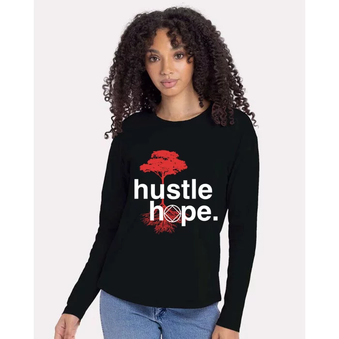 Hustle Hope Na Symbol Narcotics Anonymous Na Aa Gift Gift Womens Cotton Relaxed Long Sleeve T-Shirt