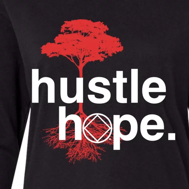 Hustle Hope Na Symbol Narcotics Anonymous Na Aa Gift Gift Womens Cotton Relaxed Long Sleeve T-Shirt