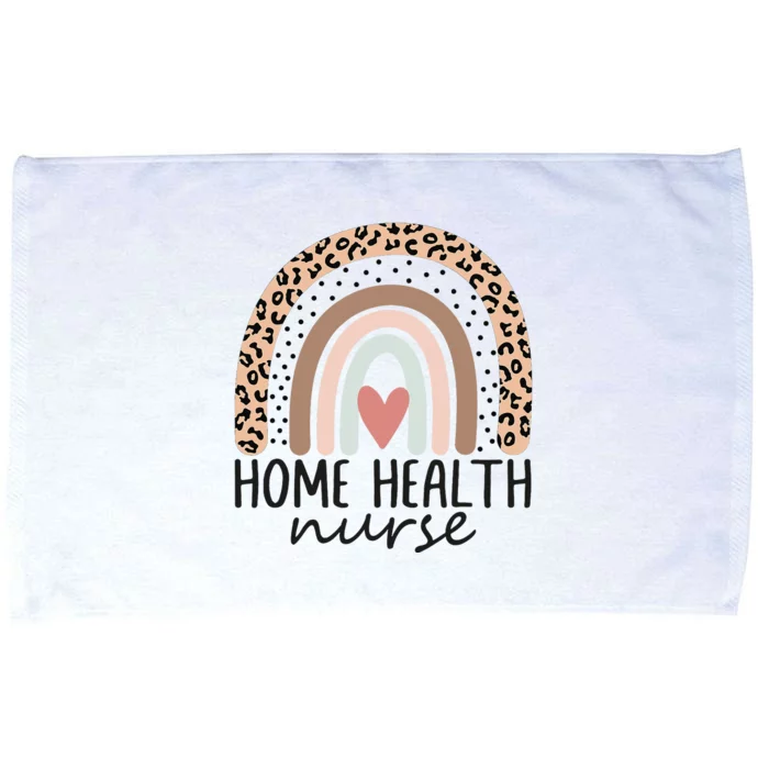 Home Health Nurse Home Care Nursing leopard rainbow Microfiber Hand Towel