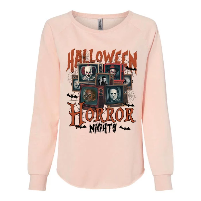 Halloween Horror Nights Horror Movie Characters Horror Womens California Wash Sweatshirt