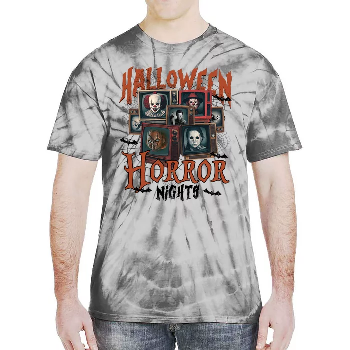 Halloween Horror Nights Horror Movie Characters Horror Tie-Dye T-Shirt