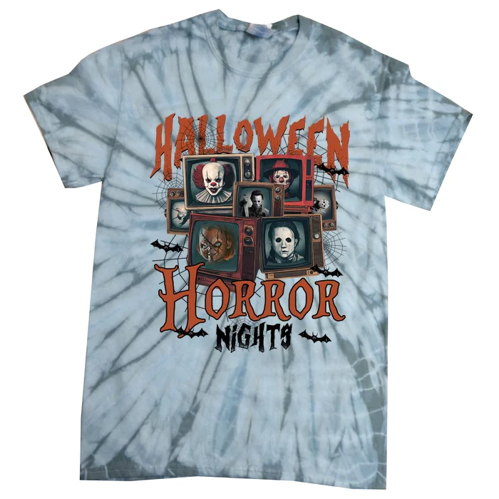 Halloween Horror Nights Horror Movie Characters Horror Tie-Dye T-Shirt