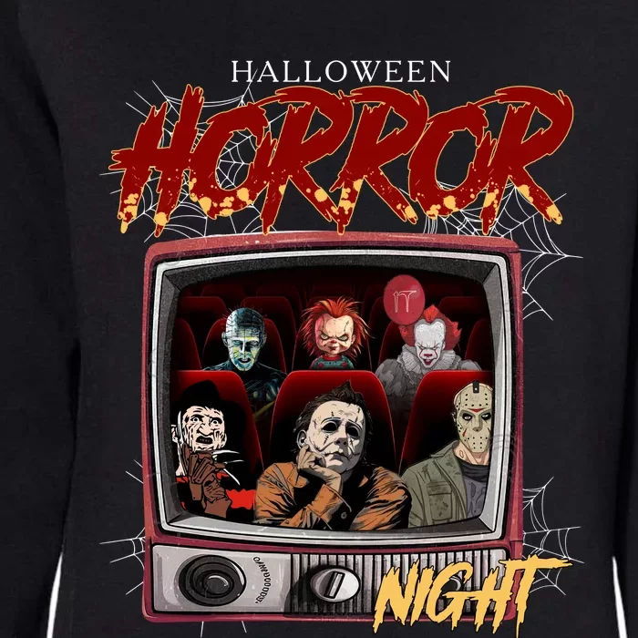 Halloween Horror Nights Movie Characters Halloween Scary Movies= Womens California Wash Sweatshirt