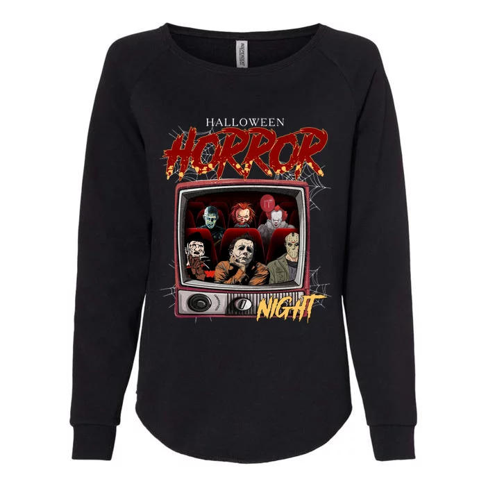 Halloween Horror Nights Movie Characters Halloween Scary Movies= Womens California Wash Sweatshirt