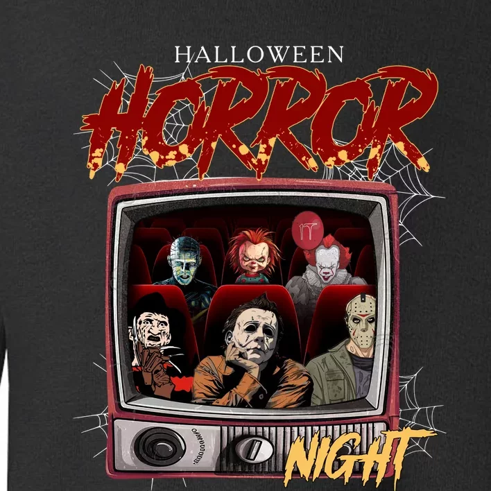 Halloween Horror Nights Movie Characters Halloween Scary Movies= Toddler Sweatshirt