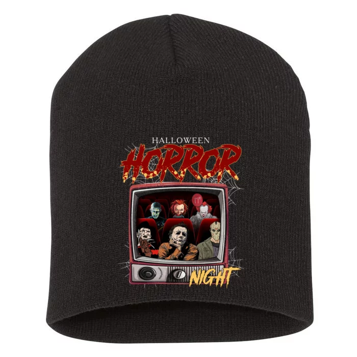 Halloween Horror Nights Movie Characters Halloween Scary Movies= Short Acrylic Beanie