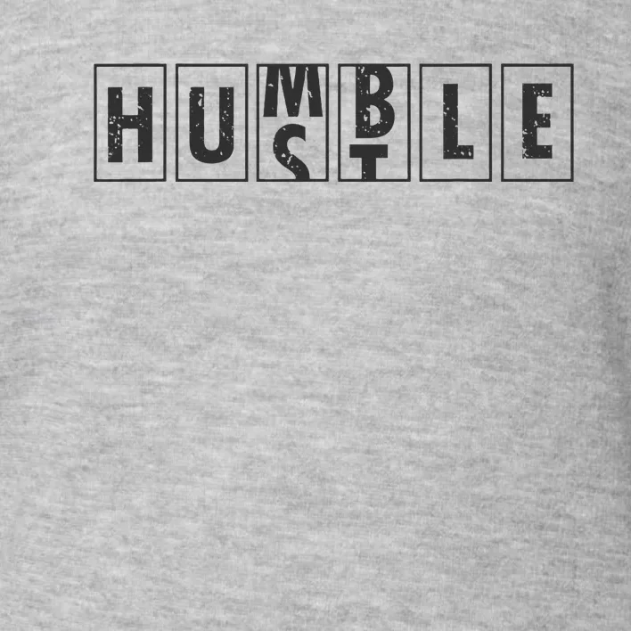 Humble Hustle Odometer Style Graphic Design Toddler Sweatshirt