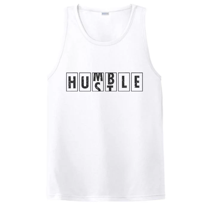 Humble Hustle Odometer Style Graphic Design Performance Tank