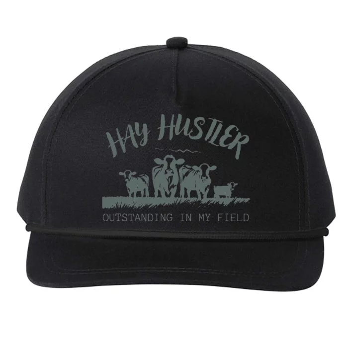 Hay Hustler Outstanding In My Field Snapback Five-Panel Rope Hat