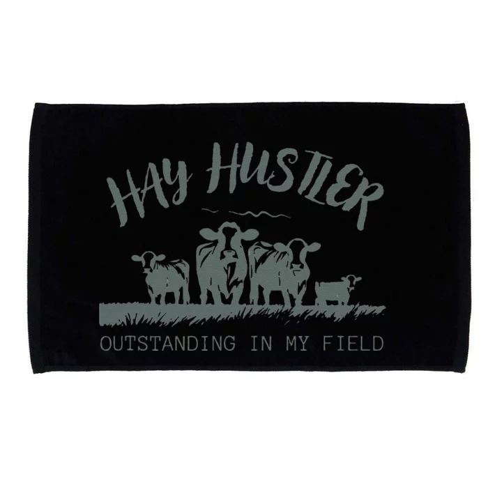 Hay Hustler Outstanding In My Field Microfiber Hand Towel