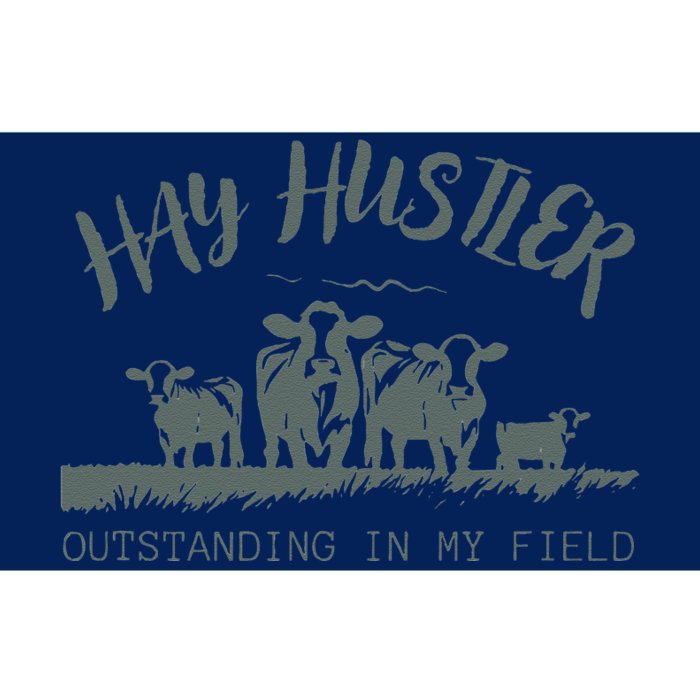 Hay Hustler Outstanding In My Field Bumper Sticker