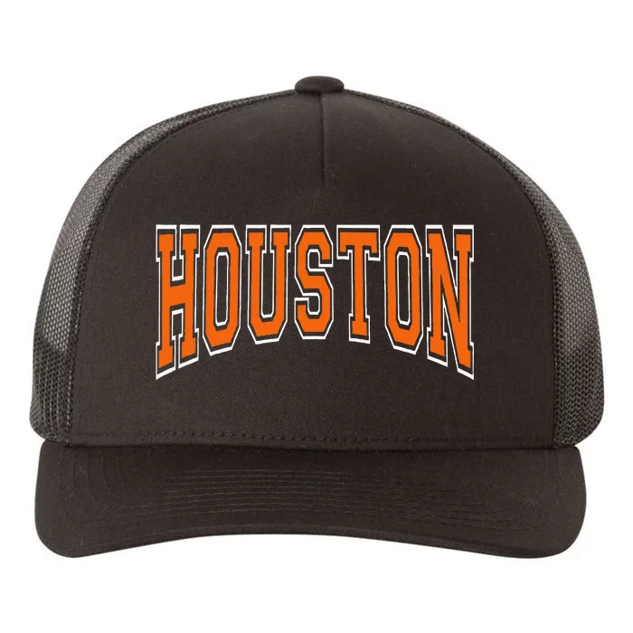 Houston Yupoong Adult 5-Panel Trucker Hat