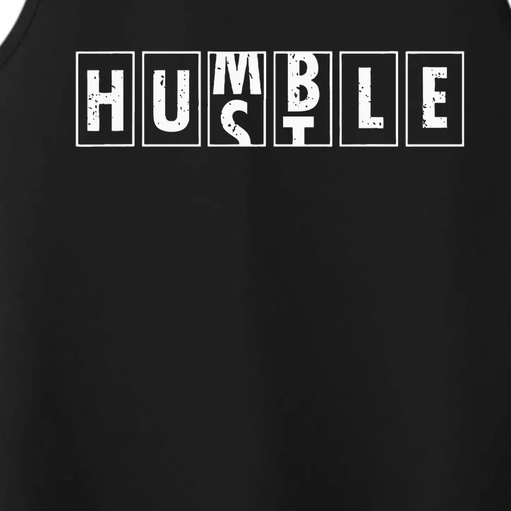 Humble Hustle Odometer Style Graphic Design Performance Tank