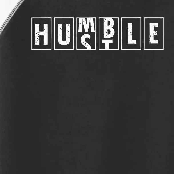 Humble Hustle Odometer Style Graphic Design Toddler Fine Jersey T-Shirt