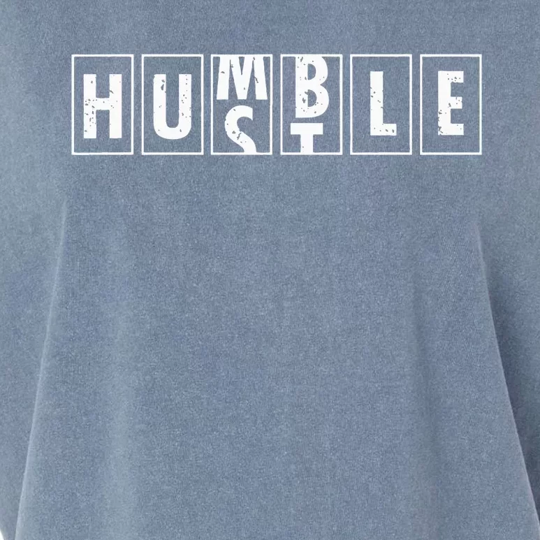 Humble Hustle Odometer Style Graphic Design Garment-Dyed Women's Muscle Tee