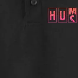 Humble Hustle Odometer Style Graphic Design Dry Zone Grid Performance Polo