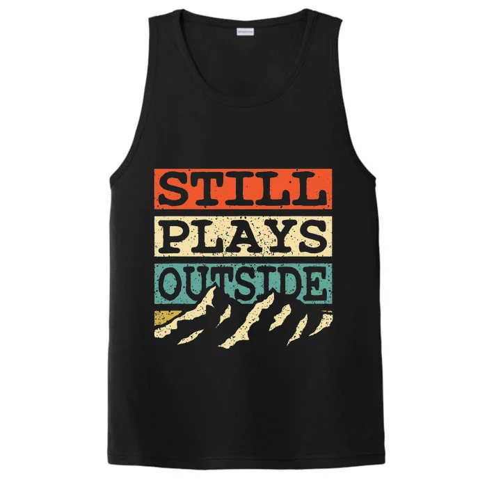 Hiker Hiking Outdoor Sports Camping Funny Hiking Performance Tank