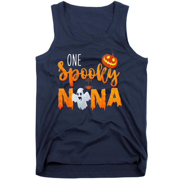 Happy Halloween One Spooky Nana Funny Nana Gift Tank Top