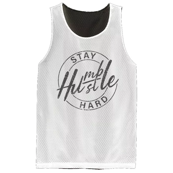 Humble Hustle Odometer Style Mesh Reversible Basketball Jersey Tank