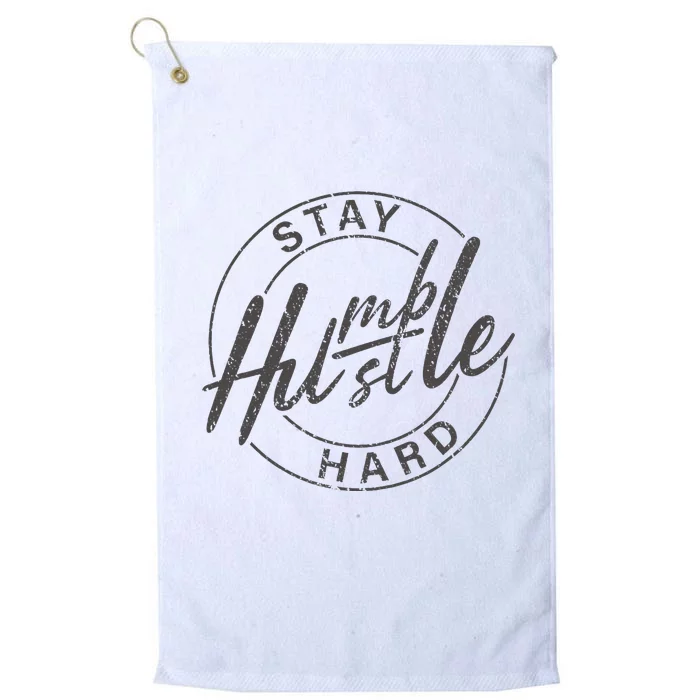 Humble Hustle Odometer Style Platinum Collection Golf Towel