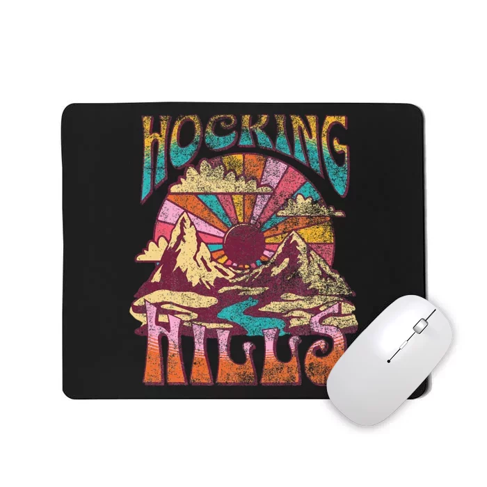 Hocking Hills Ohio Nature Hiking Mountains Outdoors Vintage Mousepad