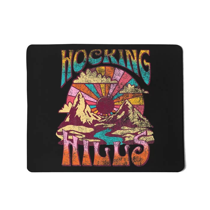 Hocking Hills Ohio Nature Hiking Mountains Outdoors Vintage Mousepad