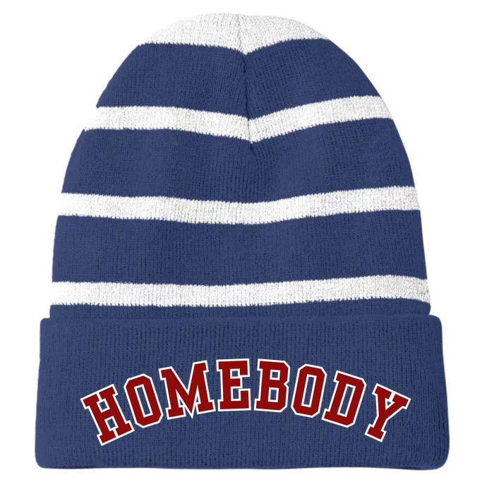 Homebody Striped Beanie with Solid Band